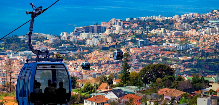 Cable cars in Madeira