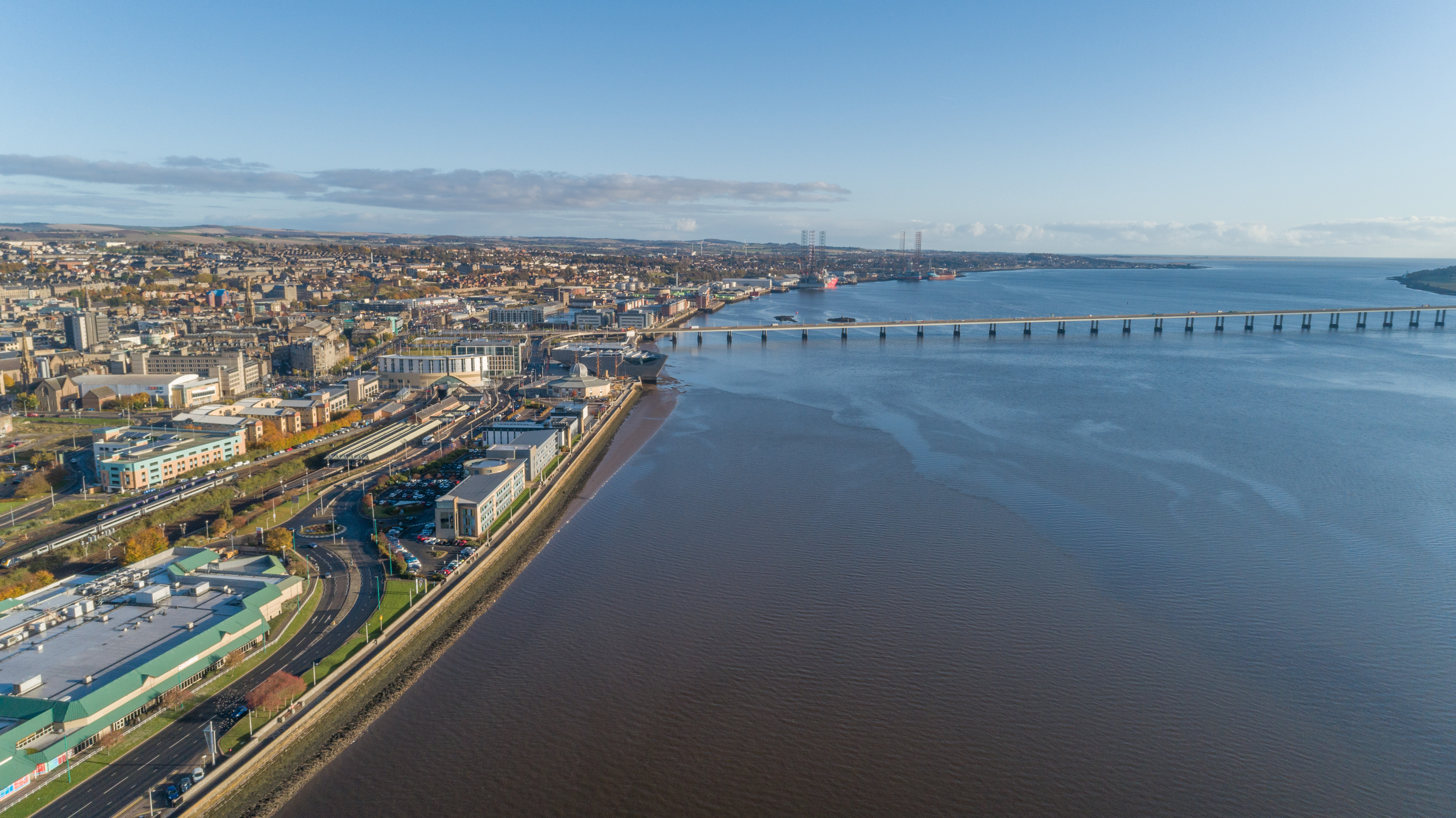 Dundee Waterfront and the River Tay