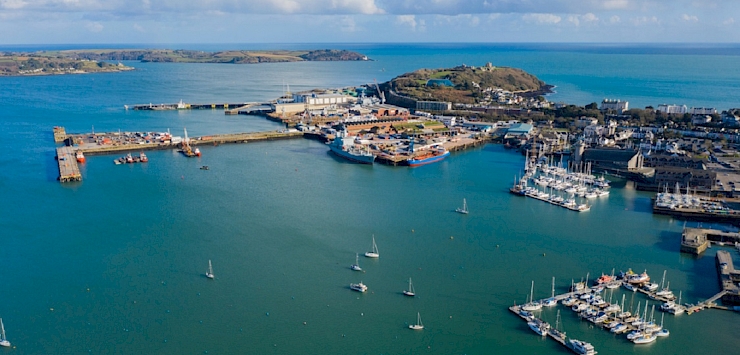 A view of Falmouth Harbour