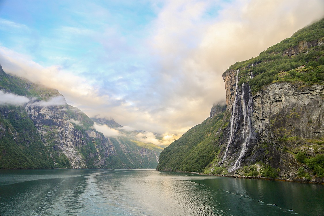 Ambience in Geirangerfjord UNESCO World Heritage Site, Norway