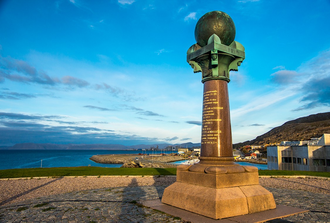 Struve Geodetic Arc UNESCO Heritage Site in  Hammerfest, Norway