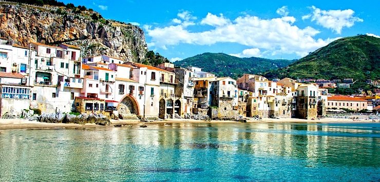 Cefalu, Palermo, Sicily from the water