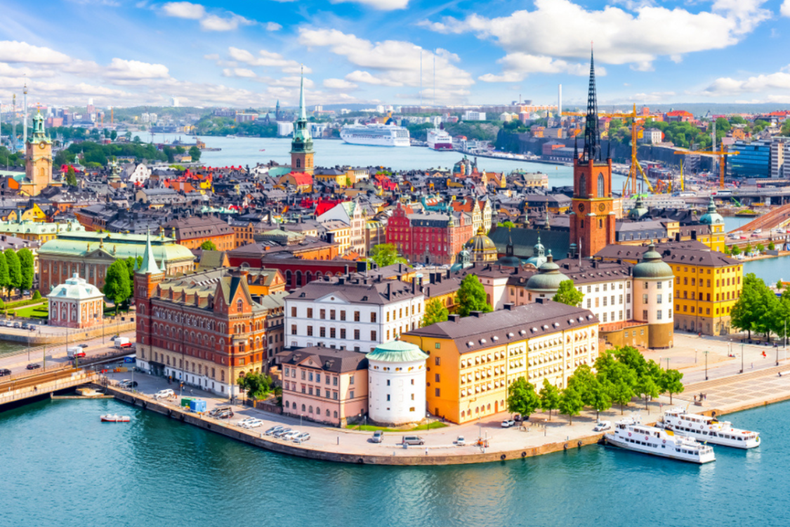 Stockholm old town cityscape